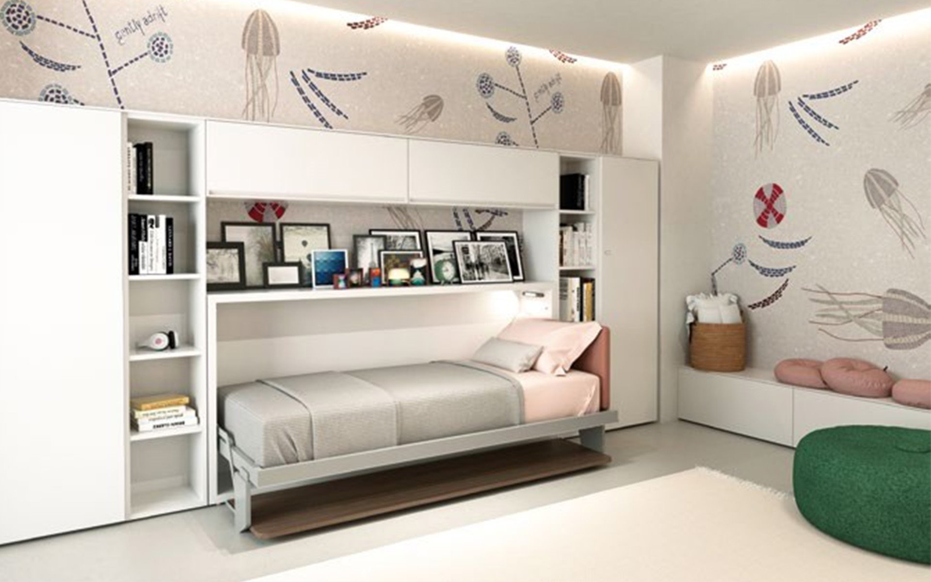 Opklapbed 1persoons BedHabits 2b
